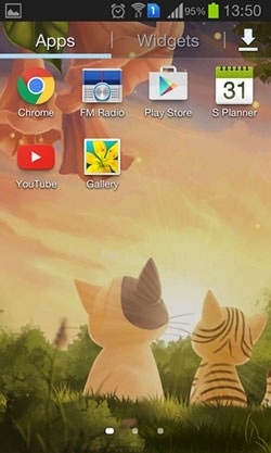 Kitten: Sunset Android Wallpaper Image 1