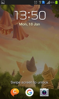 Kitten: Sunset Android Wallpaper Image 2