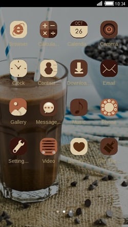 Chocolate Shake CLauncher Android Theme Image 2