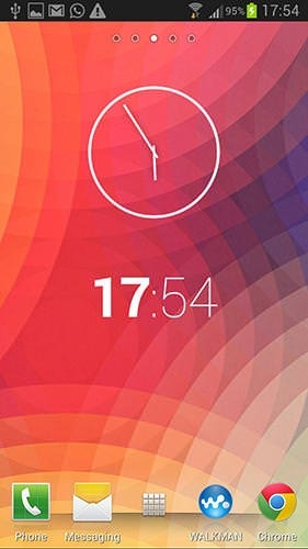 Nexus Clock Widget Android Application Image 1