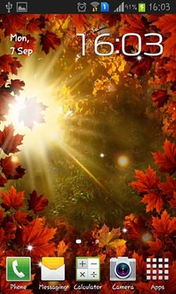 Autumn Sun Android Wallpaper Image 1