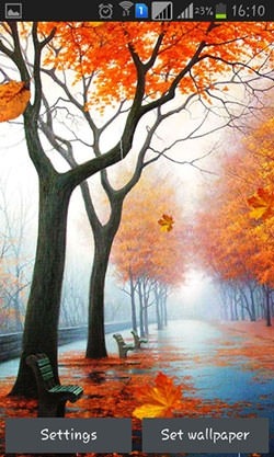 Autumn Rain Android Wallpaper Image 2