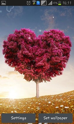 Love Tree Android Wallpaper Image 2
