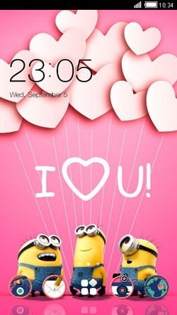 I Love You CLauncher Android Theme Image 1