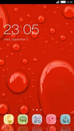 Love Drop CLauncher Android Theme Image 1