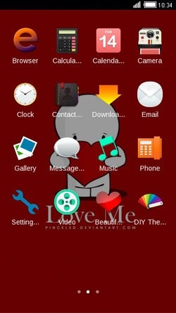 Love Me CLauncher Android Theme Image 2