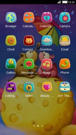 Cute Love CLauncher Android Theme Image 2