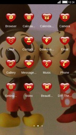 Disney Love CLauncher Android Theme Image 2