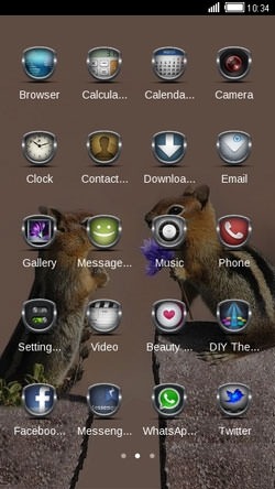 Love Of Squirrels CLauncher Android Theme Image 2