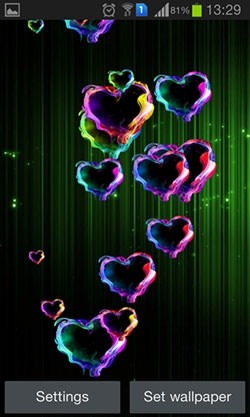 Magic Hearts Android Wallpaper Image 1