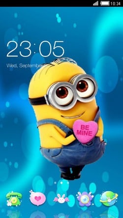 Minions Love CLauncher Android Theme Image 1