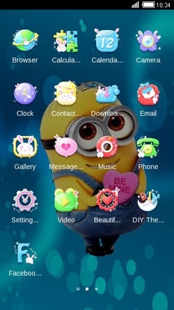 Minions Love CLauncher Android Theme Image 2