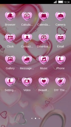 Soft Love CLauncher Android Theme Image 2