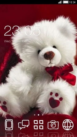 Teddy Love CLauncher Android Theme Image 1