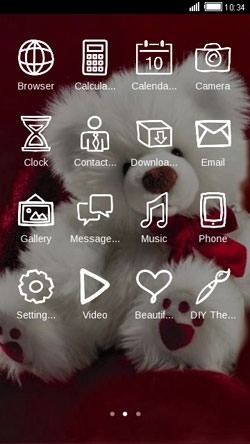 Teddy Love CLauncher Android Theme Image 2