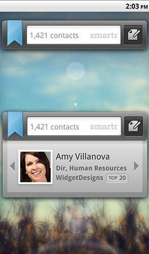 Smartr Contacts Android Application Image 2