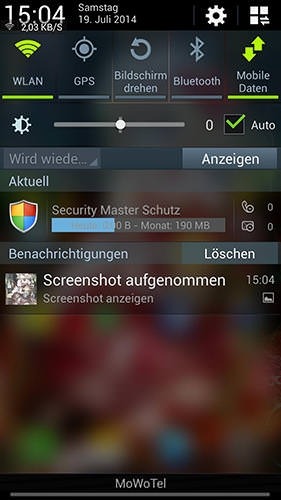 Blurred System UI Android Application Image 1