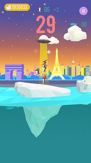 Drifting Penguins Android Game Image 1