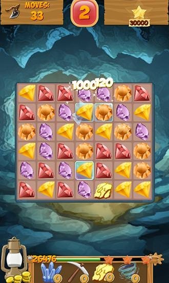 Crazy Gold Miner Story. Ultimate Gold Rush: Match 3 Android Game Image 2