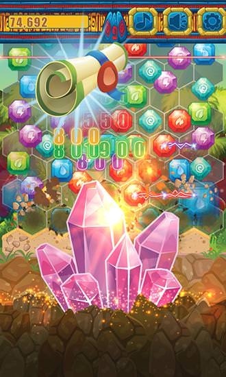 Jewels Miner: Dash Hexagon Android Game Image 1