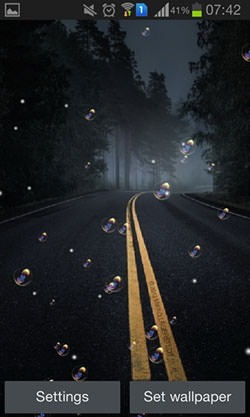 Road Night HD Android Wallpaper Image 1