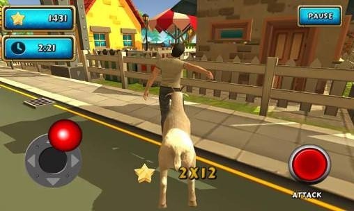 Crazy Goat Rampage Sim 3D Android Game Image 2