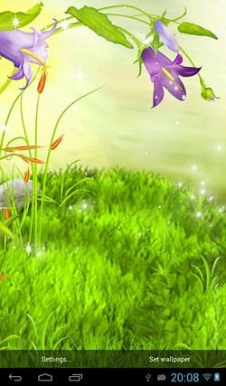 The Sparkling Flowers Android Wallpaper Image 2