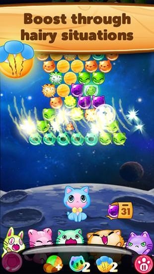 Kitty Pawp: Bubble Shooter Android Game Image 1