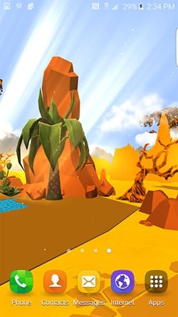 Cartoon Desert 3D Android Wallpaper Image 2