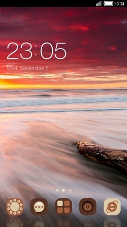 Leithfield Beach CLauncher Android Theme Image 1