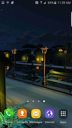 Cartoon Night Town 3D Android Wallpaper Image 2