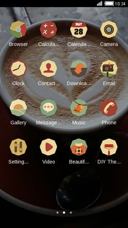 Cappuccino CLauncher Android Theme Image 2