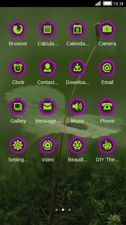 Green Plant CLauncher Android Theme Image 2