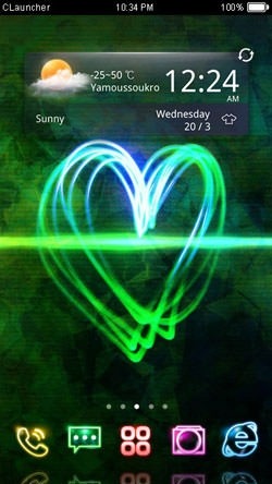 Dazzle Light CLauncher Android Theme Image 1