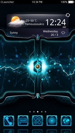 Science Fiction CLauncher Android Theme Image 1