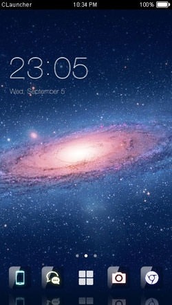 Spiral Galaxy CLauncher Android Theme Image 1