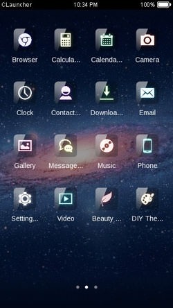 Spiral Galaxy CLauncher Android Theme Image 2