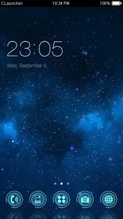Starry Night CLauncher Android Theme Image 1