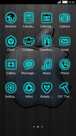 Apple Glass CLauncher Android Theme Image 2