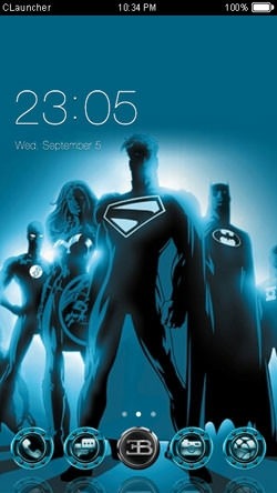 Justice League CLauncher Android Theme Image 1