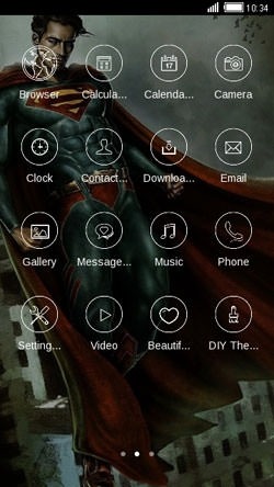 Superman CLauncher Android Theme Image 2