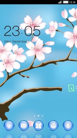 Tree Flower CLauncher Android Theme Image 1