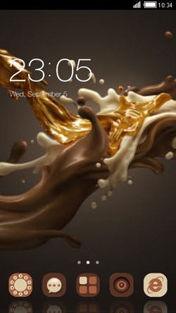 Choclate Shake CLauncher Android Theme Image 1