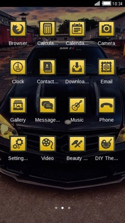 Black Car CLauncher Android Theme Image 2