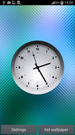 Multicolor Clock Android Wallpaper Image 1