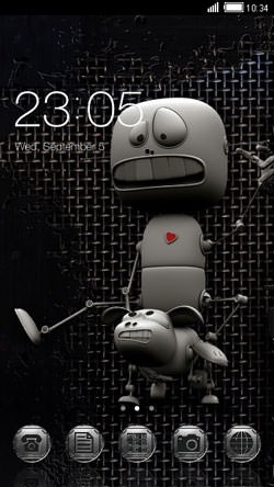 Robots CLauncher Android Theme Image 1