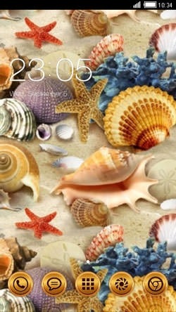 Sea Shells CLauncher Android Theme Image 1