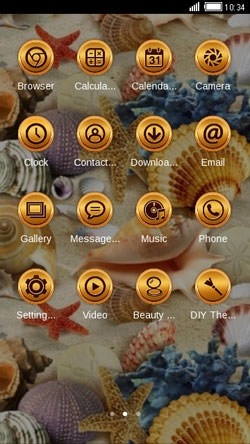 Sea Shells CLauncher Android Theme Image 2