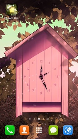 Cartoon Clock Android Wallpaper Image 1