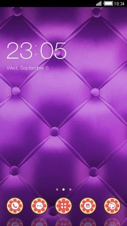 Purple Bed CLauncher Android Theme Image 1